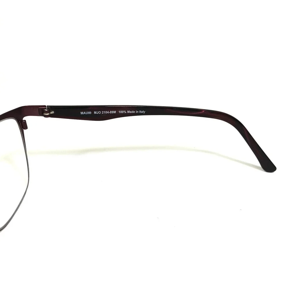 Maui Jim Eyeglasses Frames MJO2104-89M Burgundy Red Purple Cat Eye 53-15-135